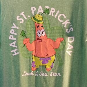 SpongeBob Squarepants Patric Green St. Patrick's Day Graphic T-Shirt